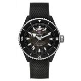 Rado Mens Captain Cook Swiss Automatic Watch with Rubber Strap, Black, 21 (Model: R32127156)