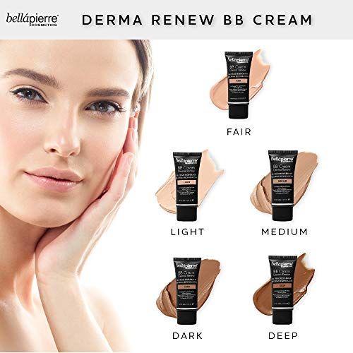  bellapierre BB Cream Derma Renew | 4-in-1 Concealer, Foundation, Moisturizer, and SPF 15 | Anti-Aging Formula to Prevent Fine Lines and Wrinkles | Non-Toxic and Paraben Free | 1.5