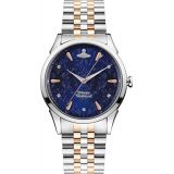 Vivienne Westwood The Wallace Ladies Quartz Watch with Blue Stone Set Dial & Two Tone Stainless Steel Bracelet
