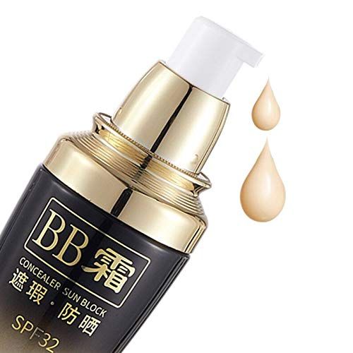  MOMO QUEEN Sunscreen BB Cream with SPF32 Tinted Moisturizers Luquid Foundation Medium Color High Coverage Face Tone for All Skin Types Anti-Aging Makeup CC (02 Natural beige)