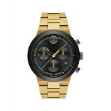 Movado Mens Bold Fusion Swiss Quartz Watch with Stainless Steel Strap, Gold, 10 (Model: 3600731)