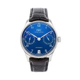 IWC Portugieser Mechanical(Automatic) Blue Dial Watch IW5007-10 (Pre-Owned)