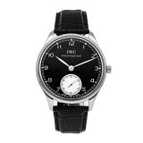 IWC Portugieser Manual Wind Black Dial Watch IW5454-04 (Pre-Owned)