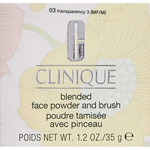  Clinique Blended Face Powder and Brush, Shade 03, 1.2 Ounce