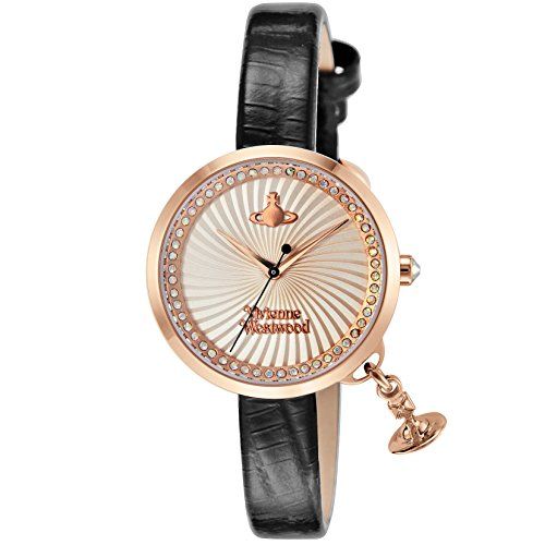 비비안웨스트우드 Vivienne Westwood Womens VV139RSBK Analog Display Swiss Quartz Pink Watch
