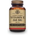 Solgar Vitamin E 268mg (400 IU) Alpha, 100 Softgels - Natural Antioxidant, Healthy Skin & Immune System Support - Naturally-Sourced Vitamin E - Gluten Free, Dairy Free - 100 Servin