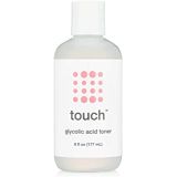 TOUCH 7% Glycolic Acid Toner with Rose Water, Witch Hazel, and Aloe Vera Gel  Alcohol & Oil Free Exfoliating Anti Aging AHA Face Toner  Improves Wrinkles, Dullness, Pores, Acne, Skin T