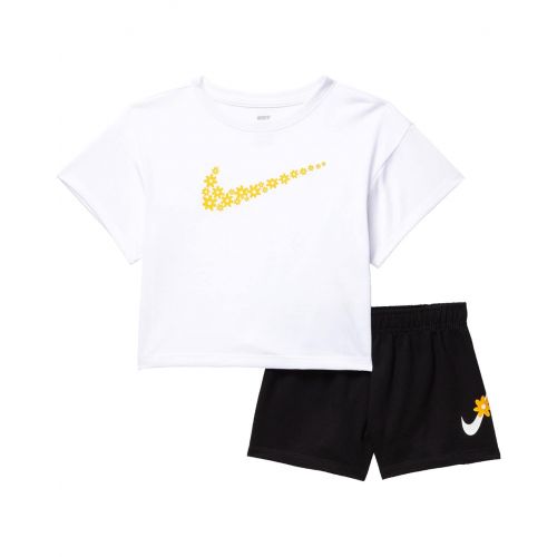나이키 Nike Kids Daisy T-Shirt and Shorts Set (Toddler/Little Kids)