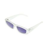 Circus NY 66 mm Rhinestone Crystal UV Protective Rectangular Sunglasses