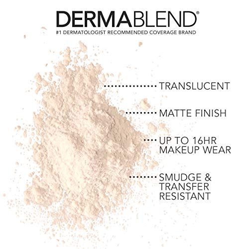  Dermablend Loose Setting Powder, Face Powder Makeup for Light, Medium and Tan Skin Tones, Mattifying Finish and Shine Control, 1oz