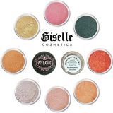 Giselle Cosmetics EyeShadow Palette - Mineral Makeup Eyeshadow Powder and Contouring Palette | Pure, Non-Diluted Shimmer Mineral Make Up in 8 Cupcake Hues and Shades