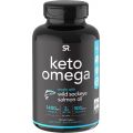 Sports Research Keto Omega Fish Oil with Wild Sockeye Salmon, Antarctic Krill Oil, Astaxanthin & Coconut MCT Oil ~ 1200mg of EPA & DHA per Serving ~ Keto Certified & Non-GMO Verified (120 softgels
