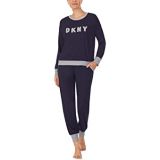 DKNY Long Sleeve Joggers PJ Set