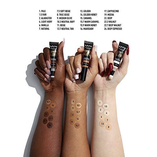 NYX PROFESSIONAL MAKEUP Born To Glow Radiant Concealer - Mocha, With Warm Undertone