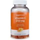 Amazon Basics (Previously Solimo) Vitamin C 250mg, 150 Gummies (2 Gummies per Serving), Immune Health