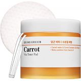 BRING GREEN Carrot Toner Pad 60ea - Carrot Skin Clearing Facial Peeling Pads, Skin Soothing & Boosting Effect, Removes Dead Skin Cells and Red Spots, Acne Relief