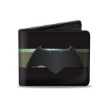 Mens Buckle-down Pu Bifold - Batman 2017 Icon/Stripe Black/Gold-fade Bi Fold Wallet, Multicolor, 40 x 35 US