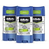 Gillette Antiperspirant Deodorant for Men, Hydra Clear Gel With Aloe, 3.8 Oz, Pack Of 3