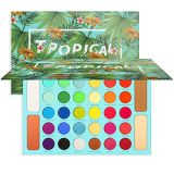 Docolor Eyeshadow Palette, Shimmer Matte 34 Colors Eye Shadow, Highly Pigmented Natural Warm Glitter Contour & Highlight Powder, Professional Long Lasting Waterproof Tropical Makeu