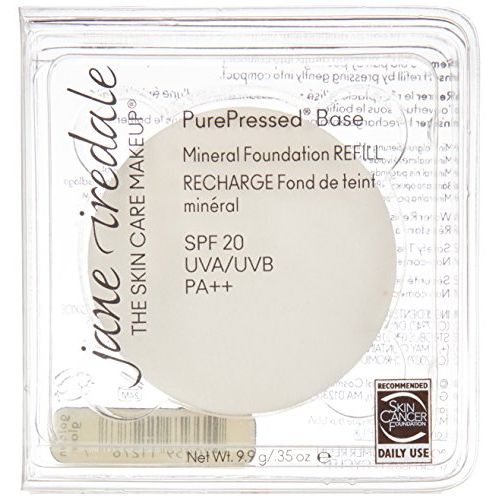  jane iredale PurePressed Base Refill, Mineral Pressed Powder with SPF, Matte Foundation, Vegan, Clean, Cruelty-Free