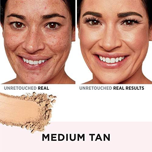  IT Cosmetics Your Skin But Better CC+ Airbrush Perfecting Powder - Medium Tan (W) - Camouflage Pores, Dark Spots & Imperfections - With Peptides, Silk, Niacin & Hydrolyzed Collagen