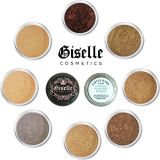 Giselle Cosmetics EyeShadow Palette - Mineral Makeup Eyeshadow Powder and Contouring Palette | Pure, Non-Diluted Shimmer Mineral Make Up in 8 Coco Hues and Shades