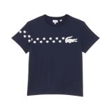 Lacoste Kids Short Sleeve Paw Print Graphic Tee Shirt (Little Kid/Toddler/Big Kid)