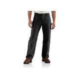 Carhartt Mens Loose Fit Washed Duck Flannel-Lined Utility Work Pant