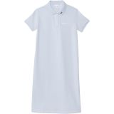 Lacoste Kids Short Sleeve Polo Dress with Crocodelle Chest Writing (Little Kid/Toddler/Big Kid)