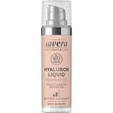 lavera HYALURON Liquid Foundation -Ivory Rose 00- Primer  Creates a perfect healthy radiance  Vegan Natural cosmetics Make-up Organic plant ingredients 100% natural make-up (30 m