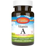 Carlson - Vitamin A, 10000 IU (3000 mcg RAE), Vitamin A Supplements, Immune Support, Vision Health, Antioxidant, 250 Softgels