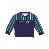 Kenzo Kids Stripped and Embroidered Logo Sweatshirt (Little Kids/Big Kids)