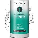 TruSkin Naturals TruSkin Daily Facial Super Toner for All Skin Types, with Glycolic Acid, Vitamin C, Witch Hazel and Organic Anti Aging Ingredients, 4 fl oz