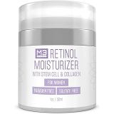 M3 Naturals Retinol Moisturizer Infused with Collagen and Stem Cell Anti-Aging Cream for Face and Neck - Wrinkle Repair, Firming, Lifting, Dark Circles Under Eye, Puffiness, Fine L
