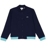 Lacoste Kids Long Sleeve Collared Button-Down Sweatshirt (Toddler/Little Kids/Big Kids)