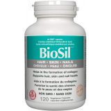 BioSil by Natural Factors, Hair, Skin, Nails, Supports Healthy Growth and Strength, Vegan Collagen, Elastin and Keratin Generator, 120 Capsules