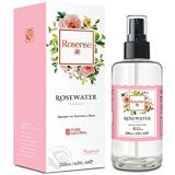 Rosense Glass Bottle Rosewater Hydrating Facial Toner/Rose Water Face Mist 6.8 Oz