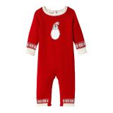 Janie and Jack Penguin Intarsia Sweater One-Piece (Infant)