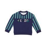 Kenzo Kids Stripped and Embroidered Logo Sweatshirt (Toddler/Little Kids)