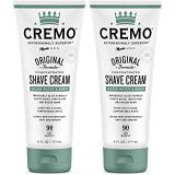 Cremo Barber Grade Silver Water & Birch Shave Cream, 12 Fl Oz (Pack of 2)
