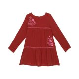 PEEK Embroidered Tiered Long Sleeve Dress (Toddleru002FLittle Kidsu002FBig Kids)