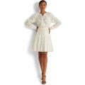 LAUREN Ralph Lauren Embroidered Cotton Broadcloth Dress