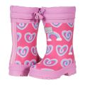 Hatley Kids Twisty Rainbow Hearts Sherpa Lined Rain Boots (Toddleru002FLittle Kid)