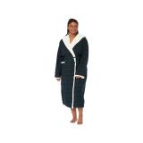 L.L.Bean Plus Size Scotch Plaid Flannel Sherpa Lined Long Robe