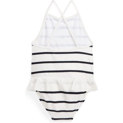폴로 랄프로렌 Polo Ralph Lauren Kids Striped Ruffled One-Piece Swimsuit (Infant)