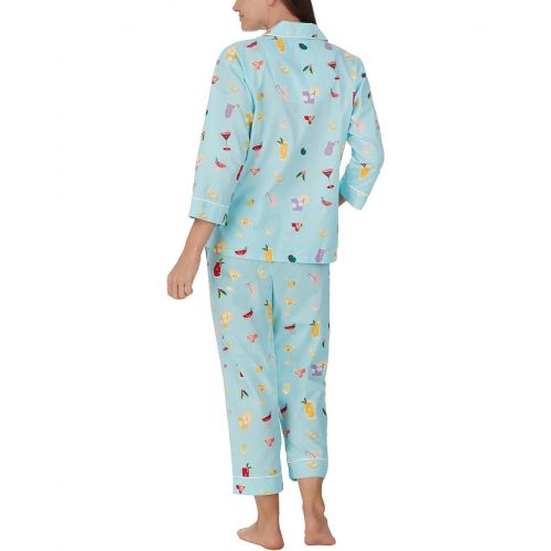  Bedhead PJs Classic Woven 3u002F4 Crop Sleeve Pajama Set