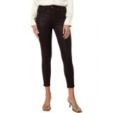 7 For All Mankind High-Waisted Ankle Skinny in Chocolate Coatd