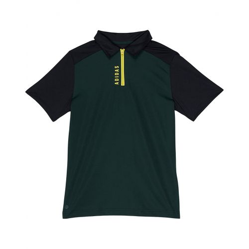 아디다스 adidas Golf Kids Zip Golf Polo Shirt (Little Kidsu002FBig Kids)