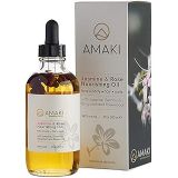 AMAKI SKINCARE Amaki Organic Essential Oil for Face, Body, Lip, Hair Nails - Blend of Rosehip, Jojoba, Sweet Almond, Primrose, Argan, Jasmine - Effective Facial Moisturizer Serum - Reduces Wrinkl