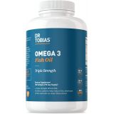Dr. Tobias Omega 3 Fish Oil  Triple Strength Dietary Nutritional Supplement  Helps Support Brain & Heart Health, Includes EPA & DHA  2000 mg per Serving,180 Soft Gel Capsules